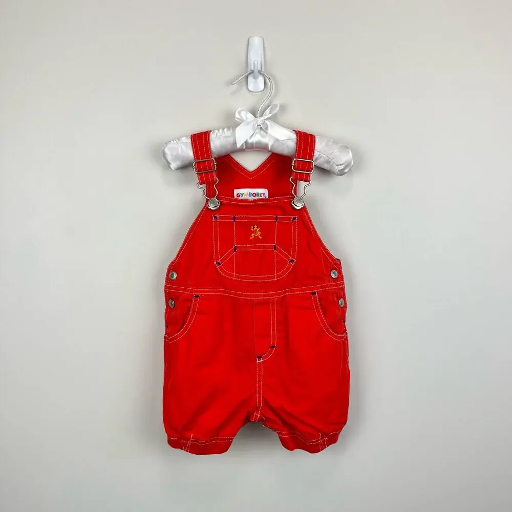 Vinage Gymboree Frog Shortalls Infant 6-12 Months